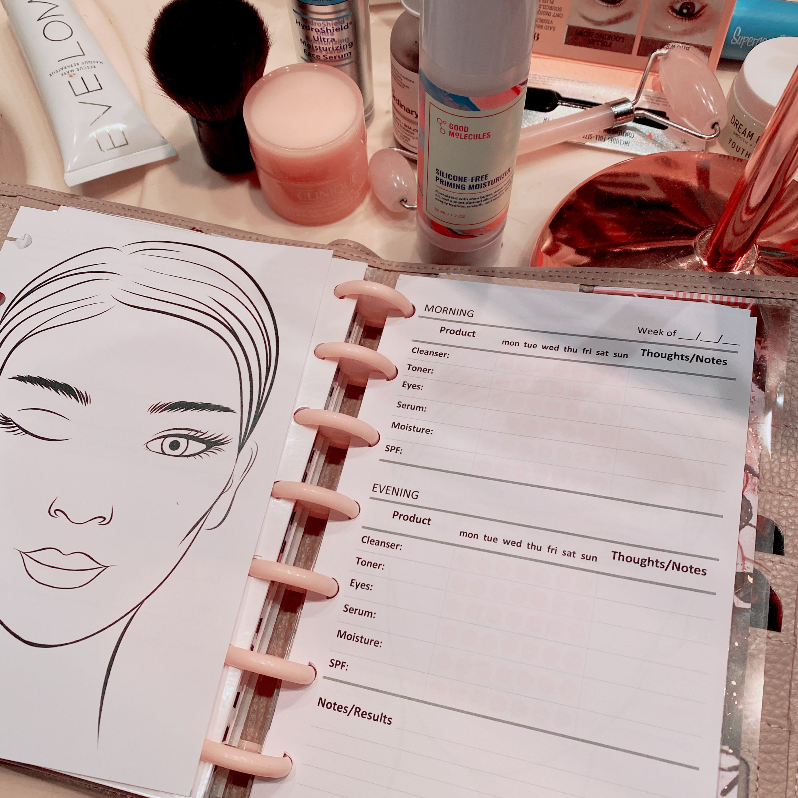 Beauty Tracker Printable